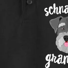 Schnauzer Grandma Pawma Dog Grandparents Grand Maw Dry Zone Grid Performance Polo