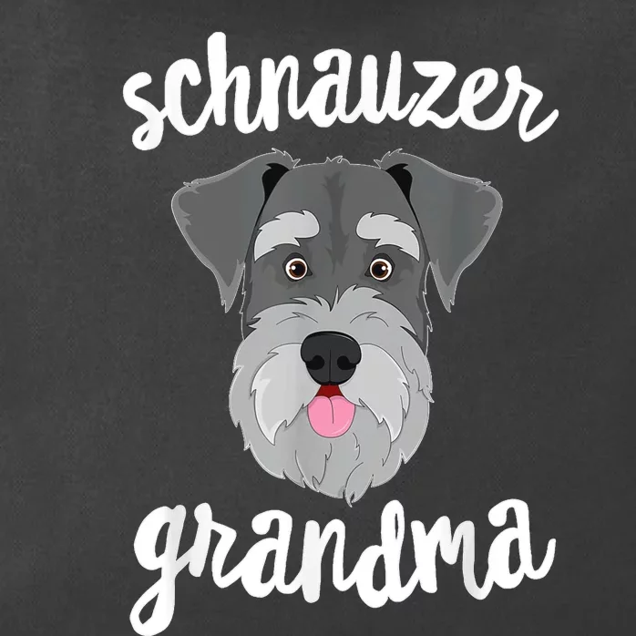 Schnauzer Grandma Pawma Dog Grandparents Grand Maw Zip Tote Bag