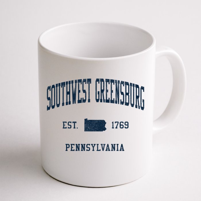 Southwest Greensburg Pa Vintage Athletic Sports Jsn1 Gift Front & Back Coffee Mug