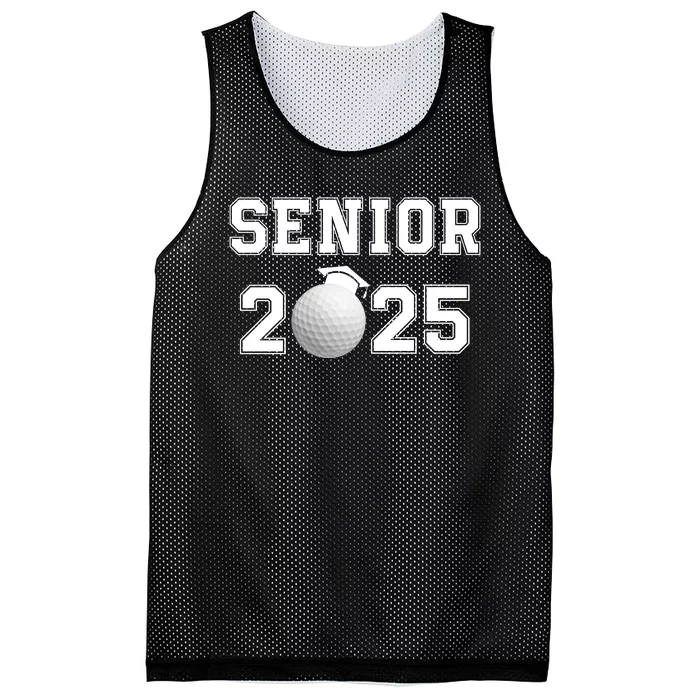 Senior Golf Player Class Of 2025 Senior High School Grad Senior Class Of 2025 Mesh Reversible Basketball Jersey Tank