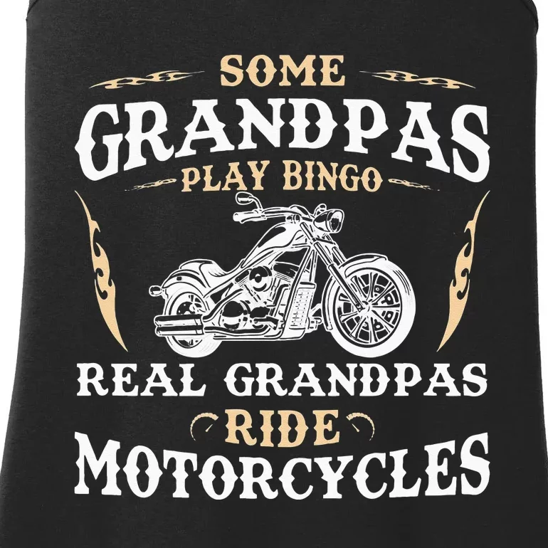 Some Grandpas Play Bingo Real Grandpas Ride Motorcycles Ladies Essential Tank