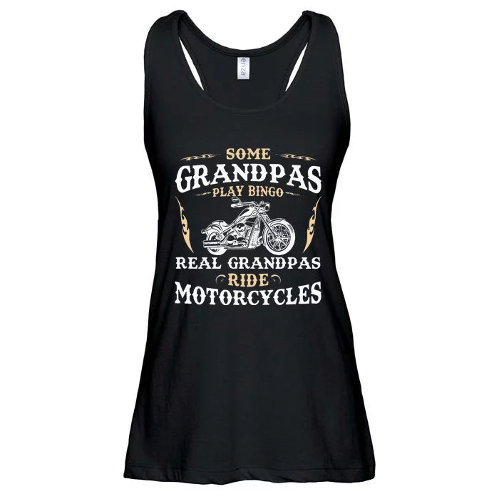 Some Grandpas Play Bingo Real Grandpas Ride Motorcycles Ladies Essential Flowy Tank