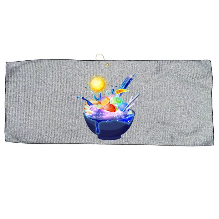 Space Galaxy Planets Cereal Bowl Large Microfiber Waffle Golf Towel