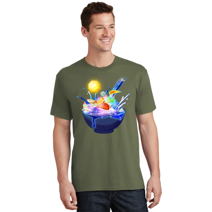 Space Galaxy Planets Cereal Bowl T-Shirt