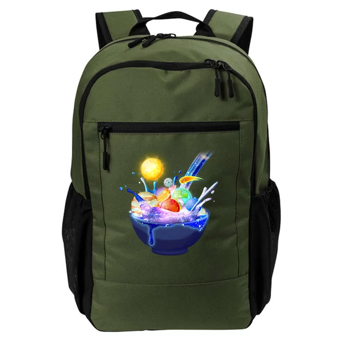 Space Galaxy Planets Cereal Bowl Daily Commute Backpack