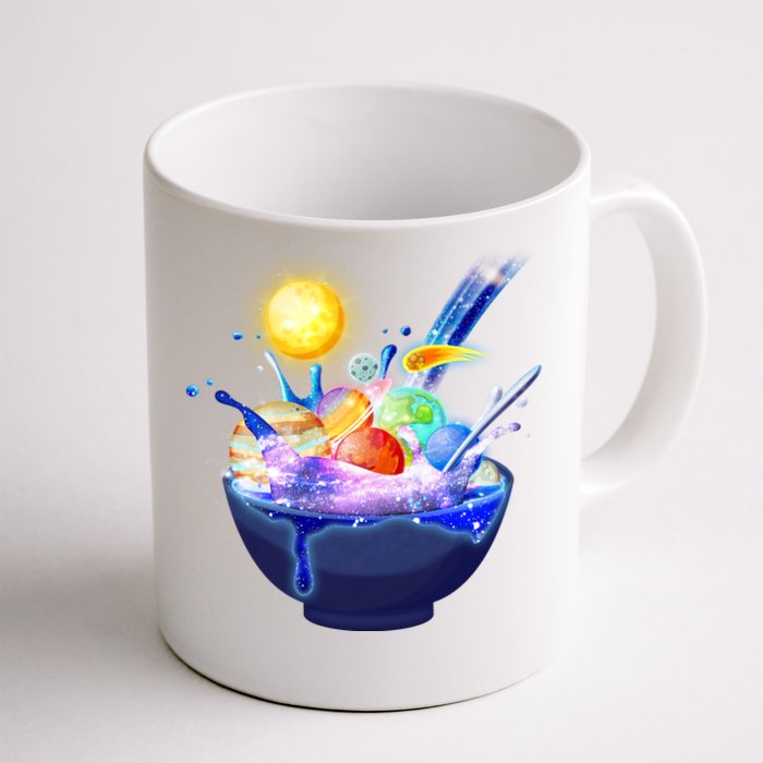 Space Galaxy Planets Cereal Bowl Front & Back Coffee Mug