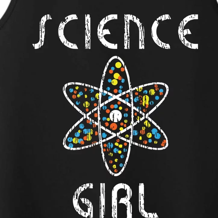 Science Girl Physics Chemists Teacher Student Gift Performance Tank