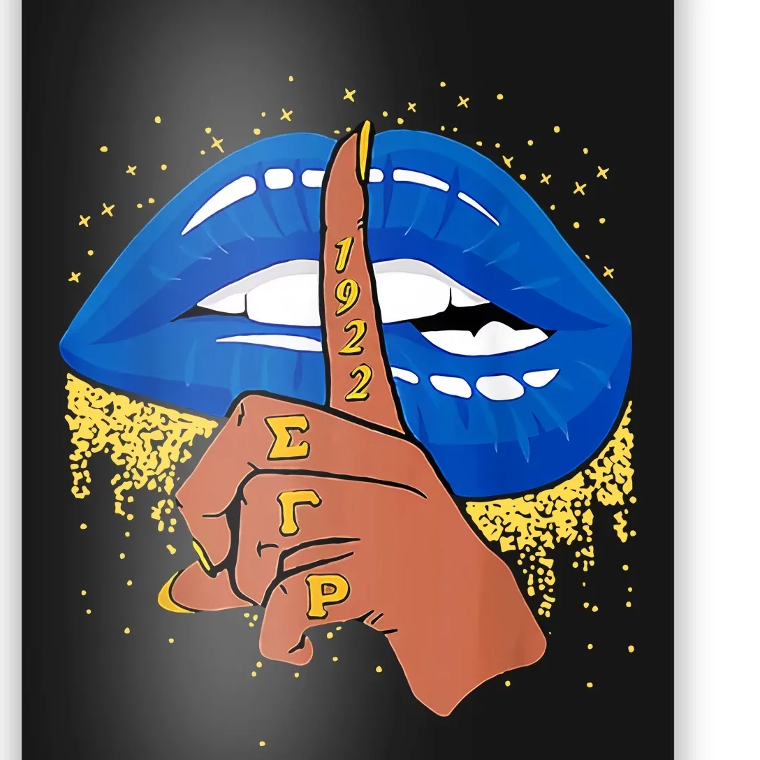 Sigma Gamma Rho 1922 African American Cool Lips Bite Gamma Poster