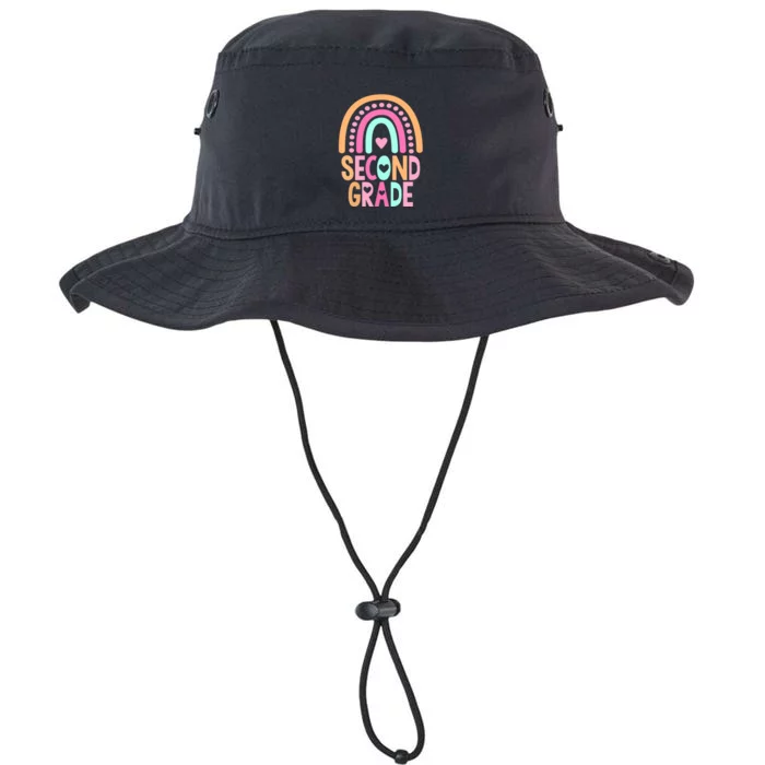 Second Grade Rainbow Girl Boy Teacher Cute 2nd Grade Squad Legacy Cool Fit Booney Bucket Hat