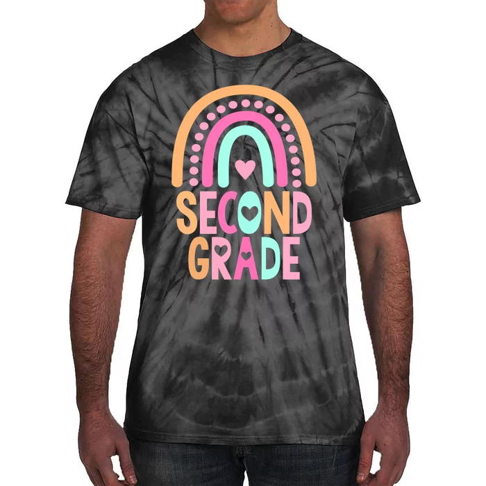 Second Grade Rainbow Girl Boy Teacher Cute 2nd Grade Squad Tie-Dye T-Shirt