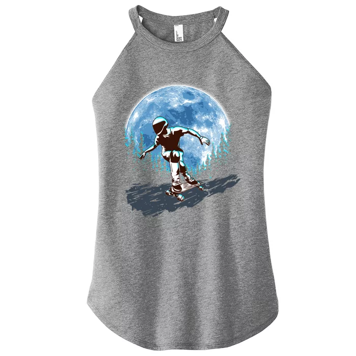 Sick Graphic Rad Air Sk8 Boarder Gift Skateboarding Women’s Perfect Tri Rocker Tank