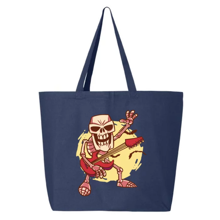 Skeleton Guitar Rock 25L Jumbo Tote