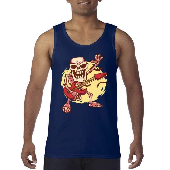 Skeleton Guitar Rock Tank Top