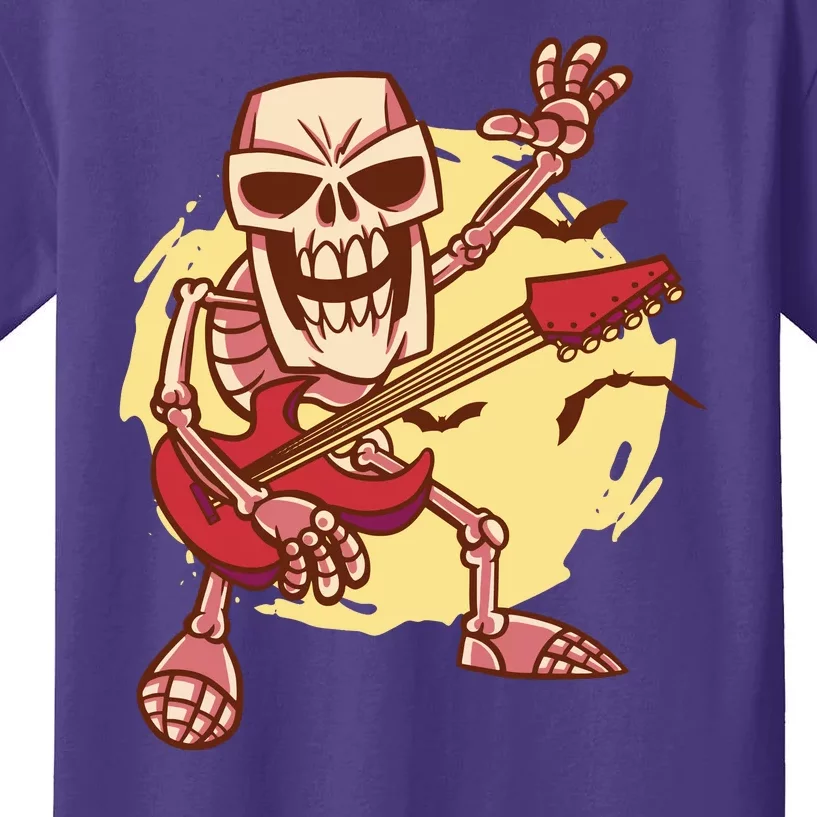 Skeleton Guitar Rock Kids T-Shirt