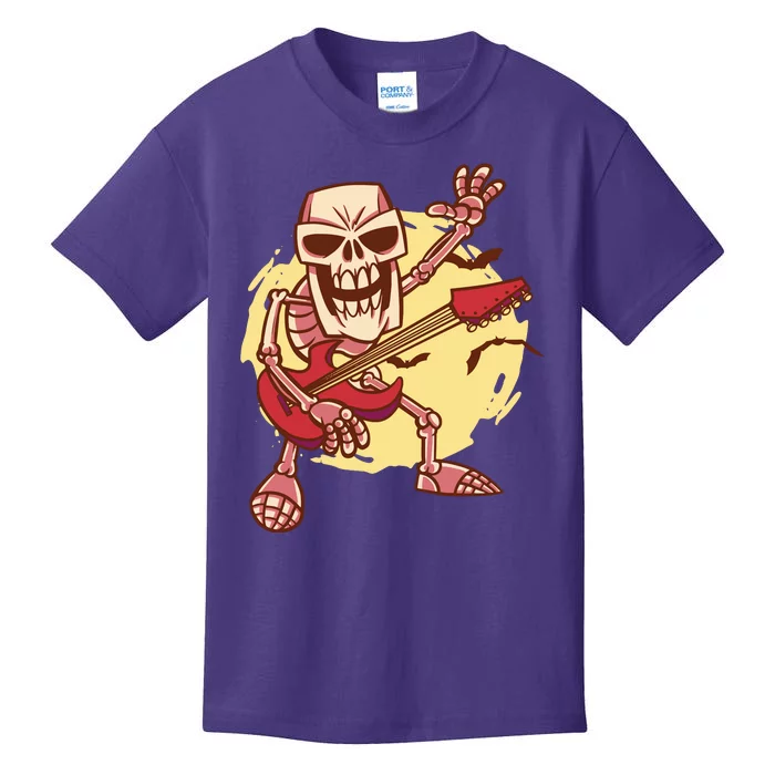 Skeleton Guitar Rock Kids T-Shirt