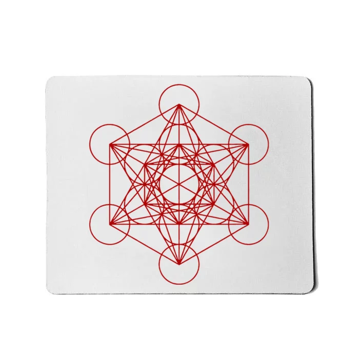 Sacred Geometry Red And Black Geometric Design Gothic Goth Mousepad