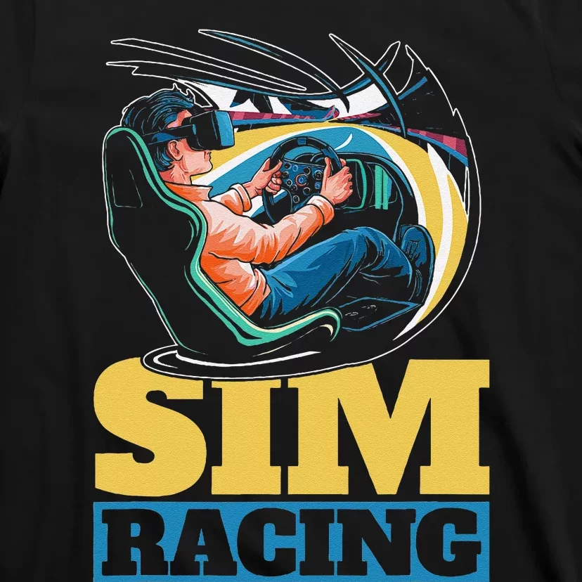 Simulation Gaming Race Car Racer Sim Racing T-Shirt