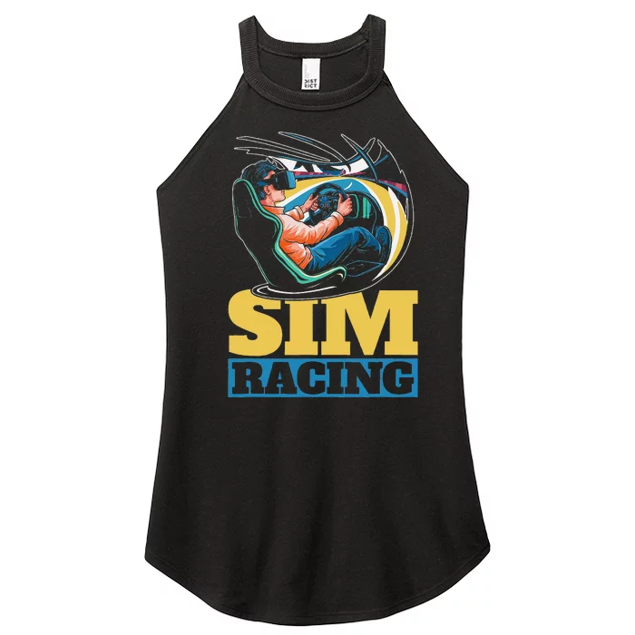 Simulation Gaming Race Car Racer Sim Racing Women’s Perfect Tri Rocker Tank