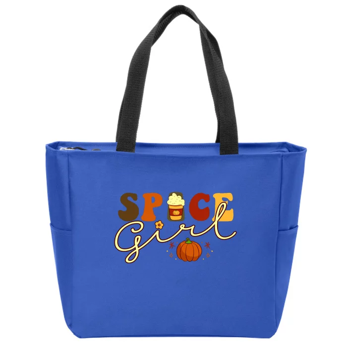 Spice Girl Retro Thankful Gift For Thanksgiving Zip Tote Bag