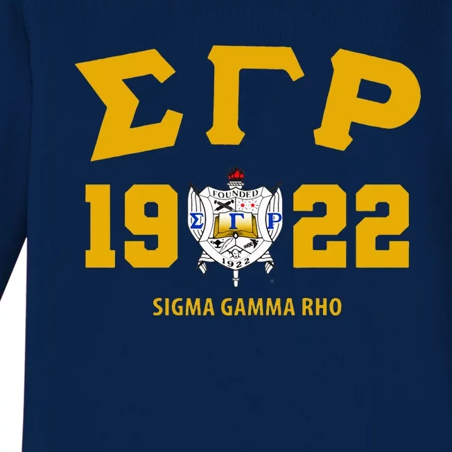 Sigma Gamma Rho Sorority Baby Long Sleeve Bodysuit