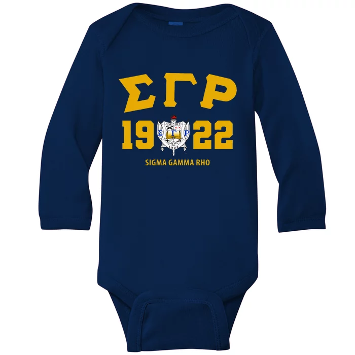 Sigma Gamma Rho Sorority Baby Long Sleeve Bodysuit