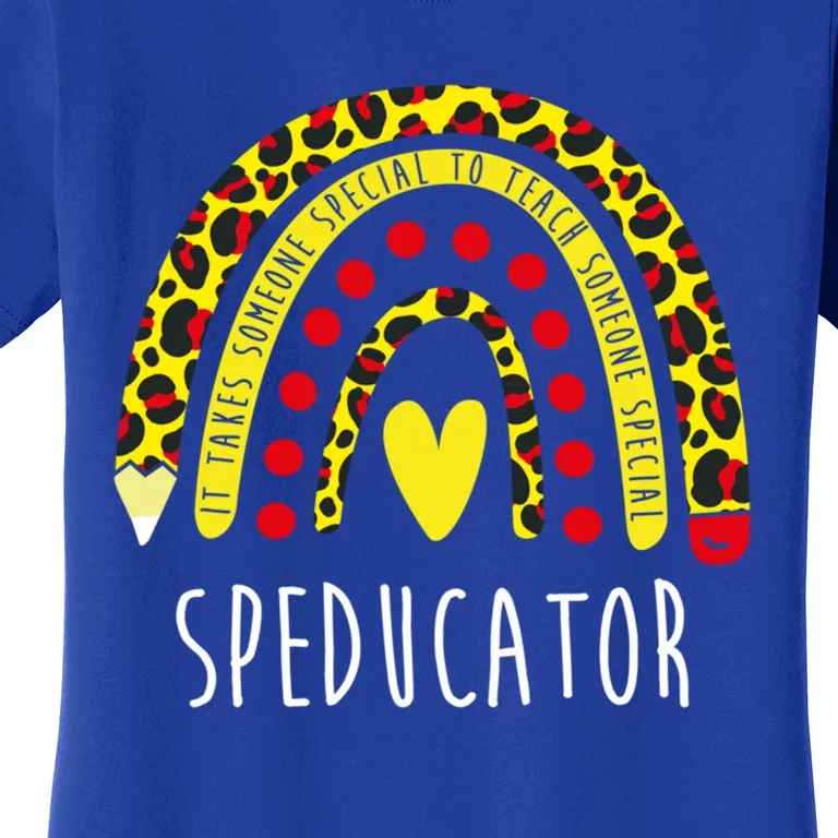 Speducator Gift Rainbow Sped Special Education Teacher Cool Gift Women's T-Shirt