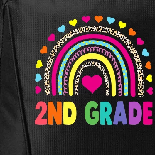 Second Grade Rainbow Girl Boy Teacher Team 2nd Grade Squad City Backpack