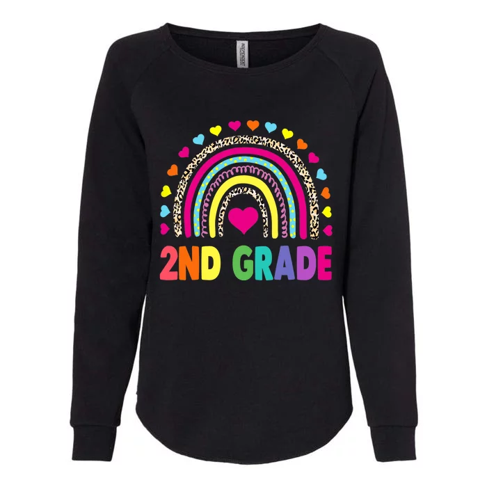 Second Grade Rainbow Girl Boy Teacher Team 2nd Grade Squad Womens California Wash Sweatshirt