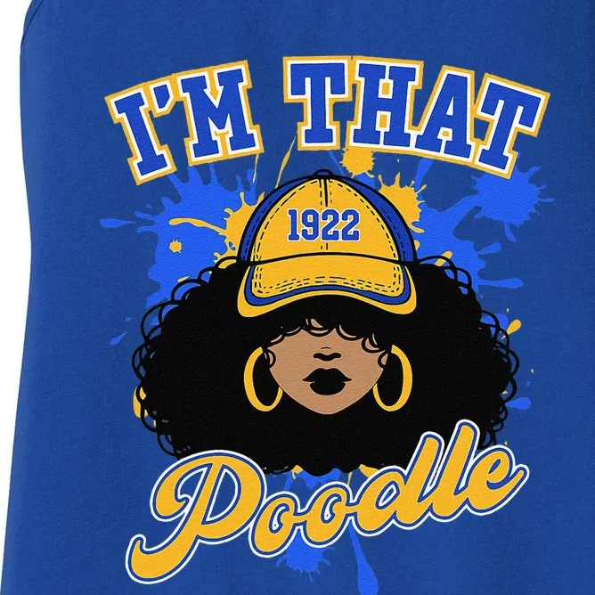 Sigma Gamma Rho Sorority IM That Poodle Rhoyal Girl Pride Women's Racerback Tank