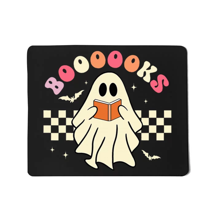 Spooky Ghost Reading Book Halloween Teacher Gift Mousepad