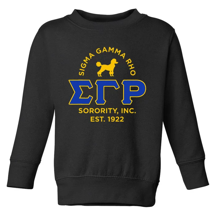 Sigma Gamma Rho Sorority Toddler Sweatshirt