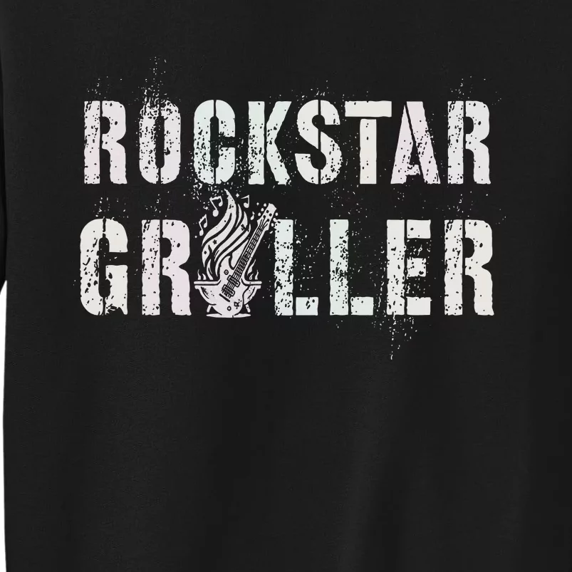 Summer Grilling Rockstar Griller Pit Dad Patio Meat Gangster Sweatshirt