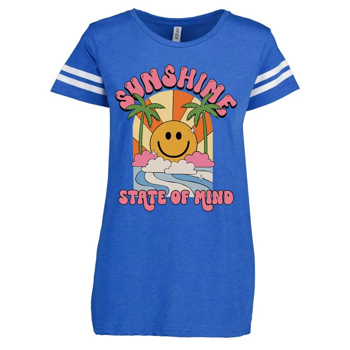 Sunshine Groovy Retro Family Vibes Vacation Summer Holiday Enza Ladies Jersey Football T-Shirt