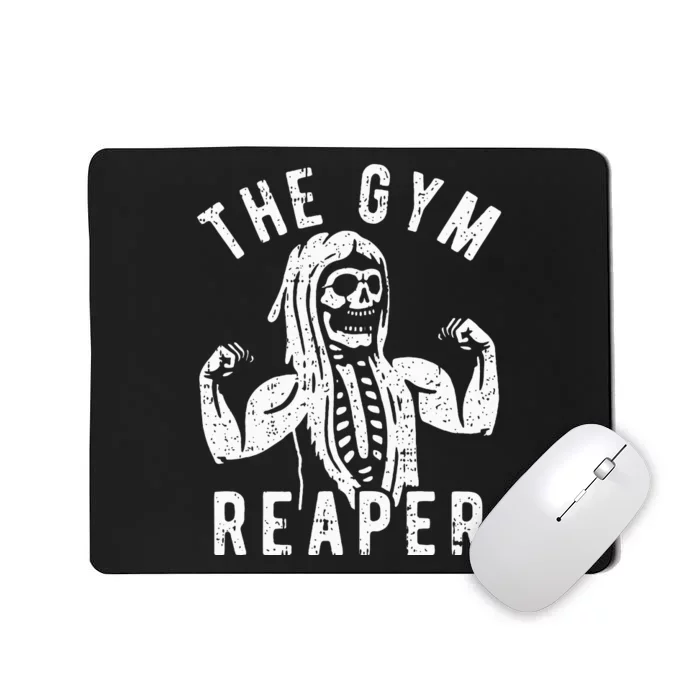 Spooky Gym Reaper Costume for Fitness Enthusiasts Mousepad