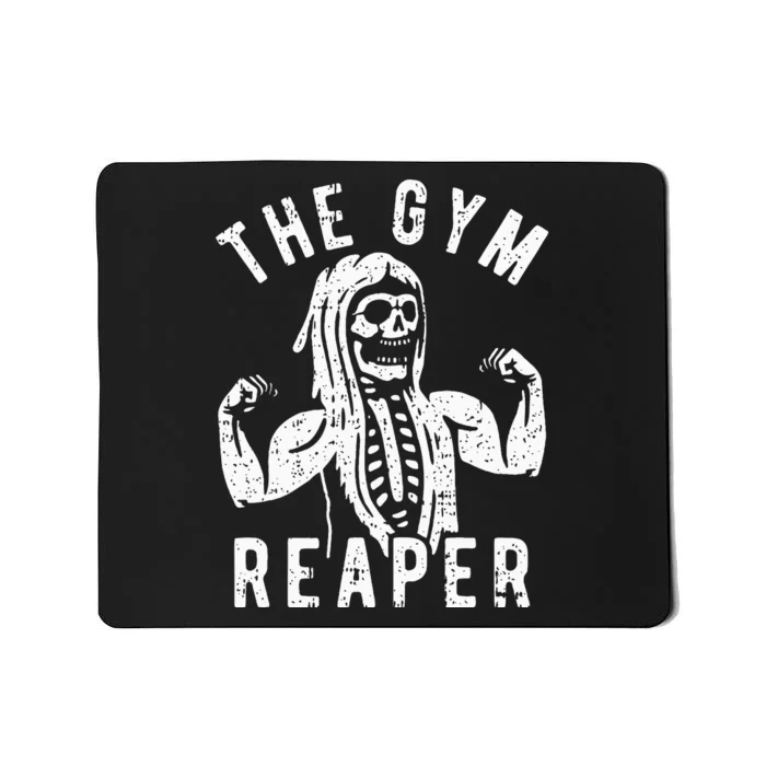 Spooky Gym Reaper Costume for Fitness Enthusiasts Mousepad