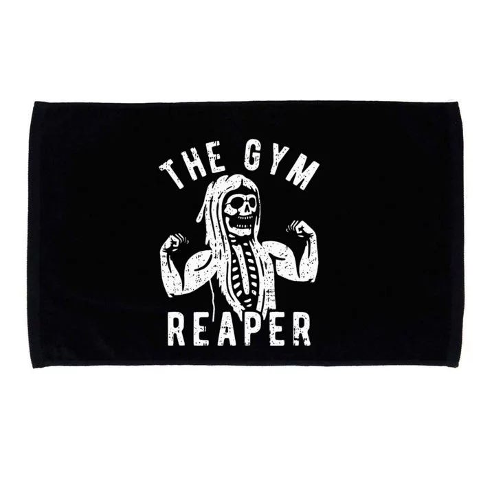 Spooky Gym Reaper Costume for Fitness Enthusiasts Microfiber Hand Towel