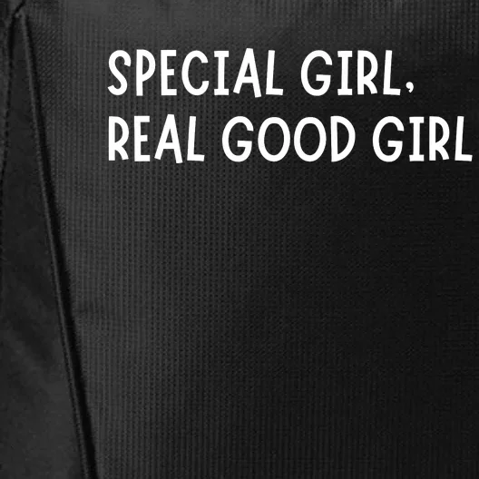 Special Girl Real Good Girl Funny Girls Christmas City Backpack