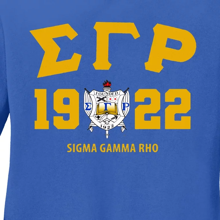 Sigma Gamma Rho Sorority Ladies Long Sleeve Shirt