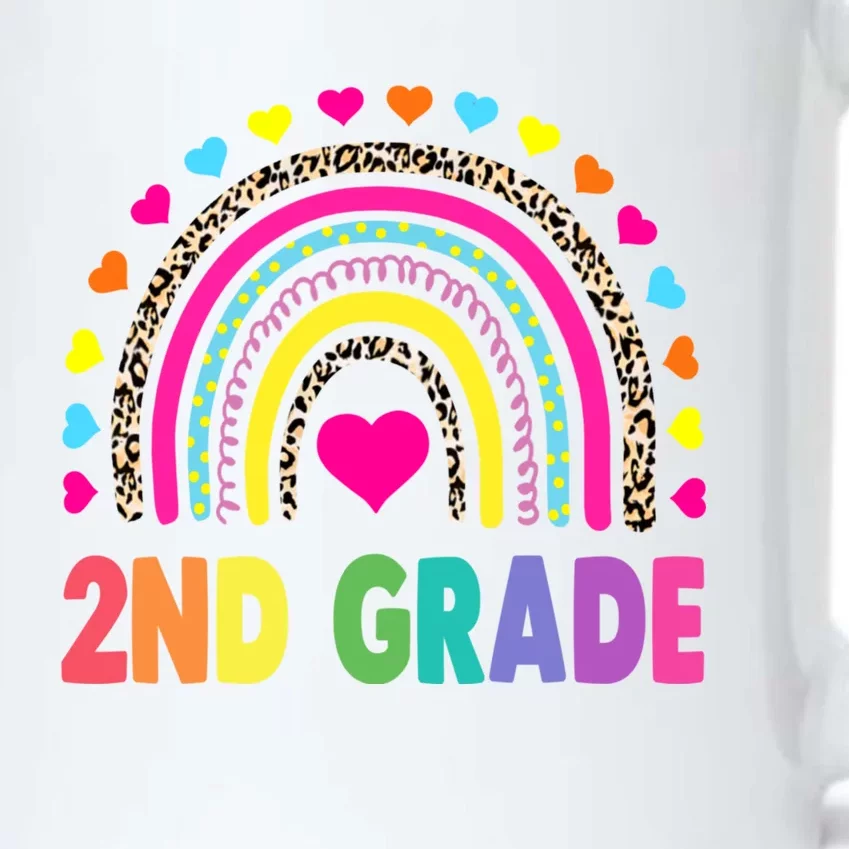 Second Grade Rainbow Girls Boys Teacher Team 2nd Grade Squad Black Color Changing Mug