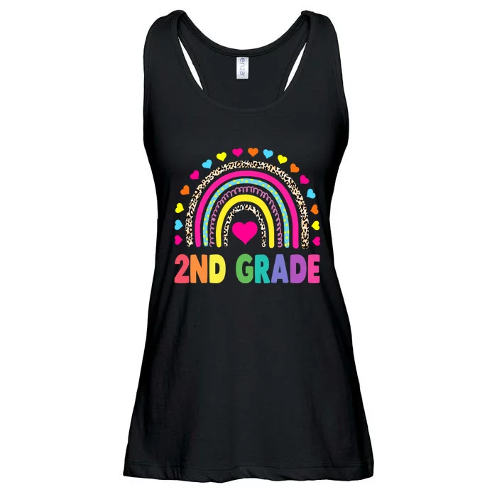 Second Grade Rainbow Girls Boys Teacher Team 2nd Grade Squad Ladies Essential Flowy Tank