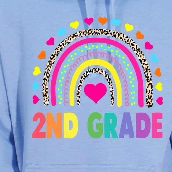 Second Grade Rainbow Girls Boys Teacher Team 2nd Grade Squad Unisex Surf Hoodie