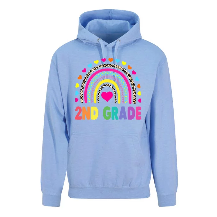 Second Grade Rainbow Girls Boys Teacher Team 2nd Grade Squad Unisex Surf Hoodie