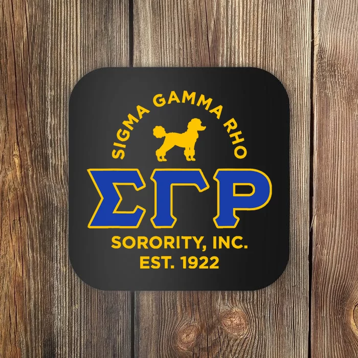 Sigma Gamma Rho Sorority Coaster