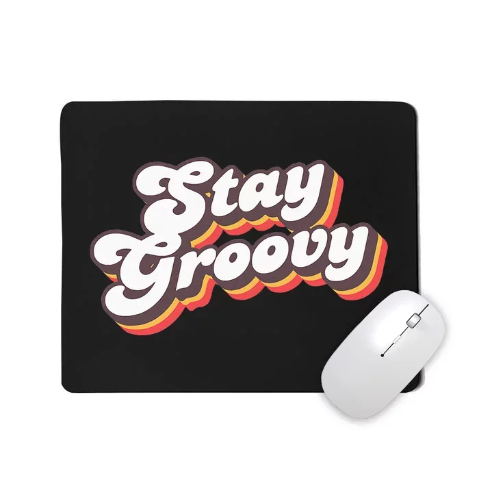 Stay Groovy Roller Disco Outfit 70s Costume For Women Mousepad