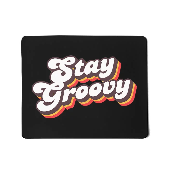 Stay Groovy Roller Disco Outfit 70s Costume For Women Mousepad