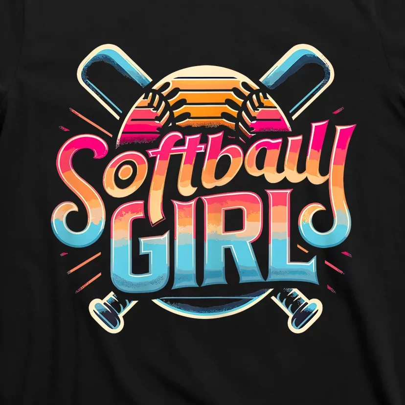 Softball Girl Softball Player Fan T-Shirt