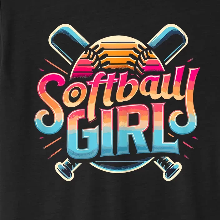 Softball Girl Softball Player Fan ChromaSoft Performance T-Shirt