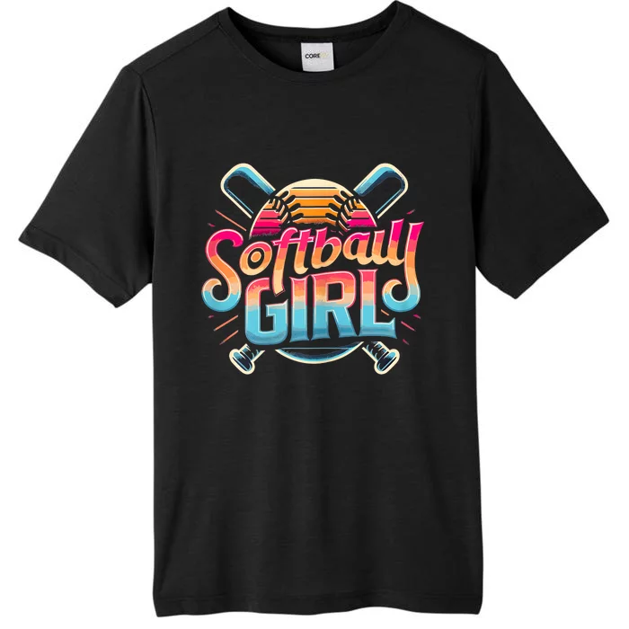 Softball Girl Softball Player Fan ChromaSoft Performance T-Shirt