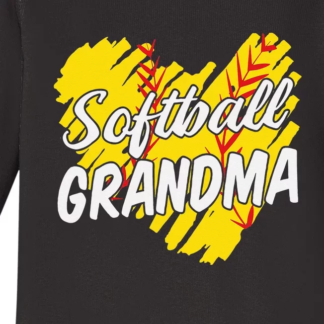 Softball Grandma Softball Designs For  Grandparents Baby Long Sleeve Bodysuit