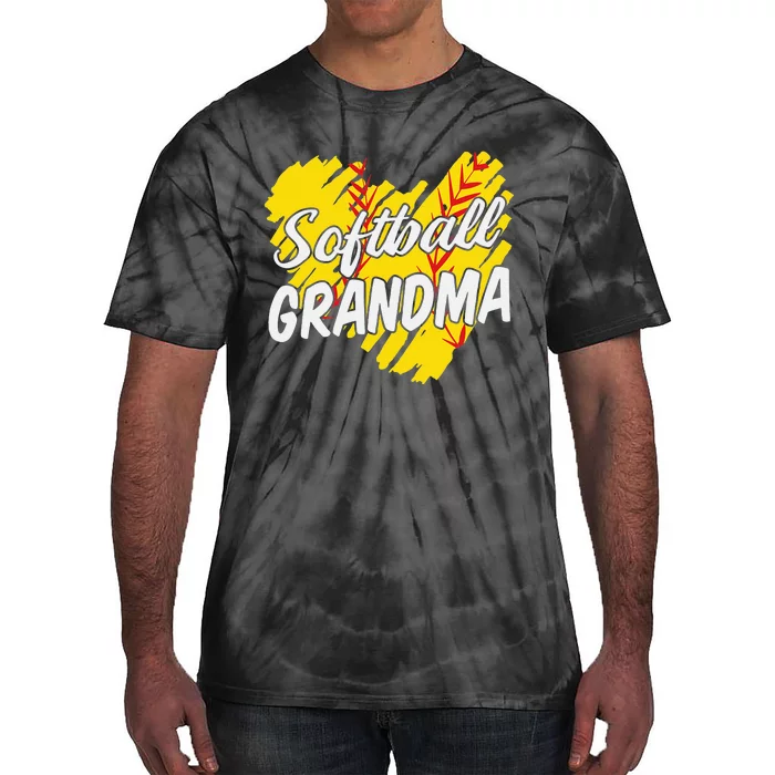 Softball Grandma Softball Designs For  Grandparents Tie-Dye T-Shirt